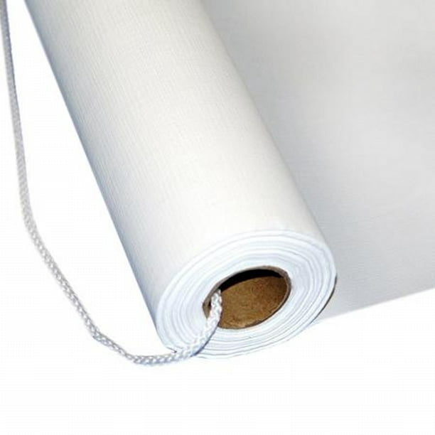 Fabric Wedding Aisle Runner White Plain lace like No Print Design 36"x150ft.
